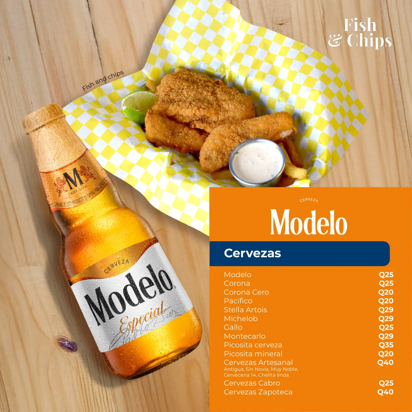 Menú Zona 16 - Cervezas